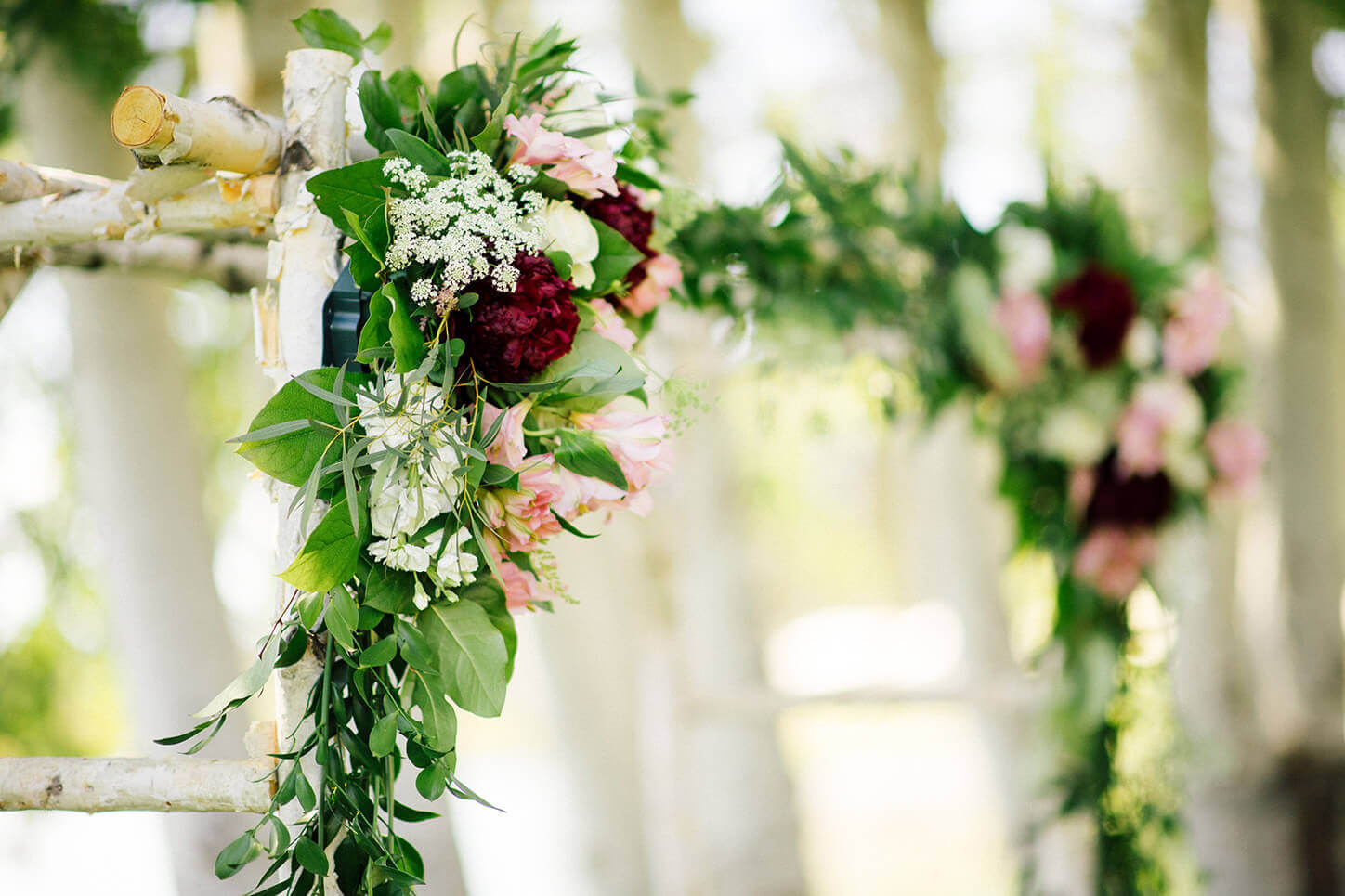 wedding floral arch