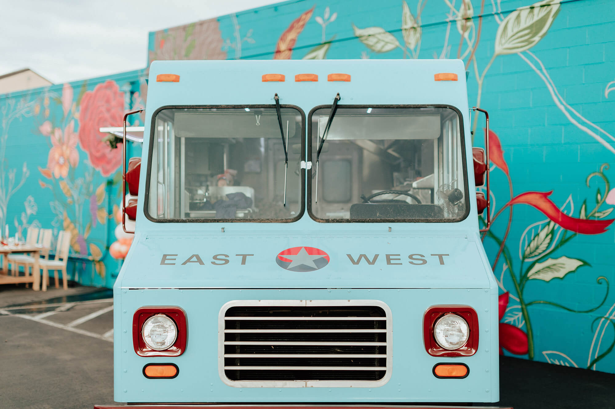 baby blue food truck
