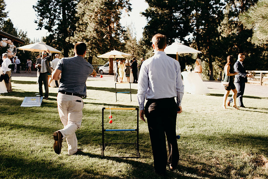 outdoor wedding lawn games