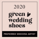 green wedding shoes preferred vendor badge