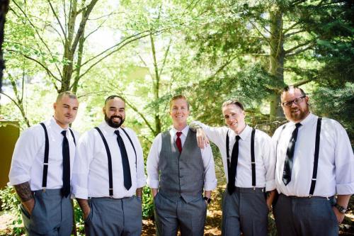 groomsmen grey suits